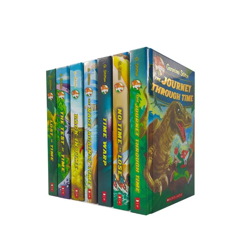 

7 Books Geronimo Stilton Journey Through Time Humor Brave Comic Fiction Parent Child Kids Story English Picture Story Book