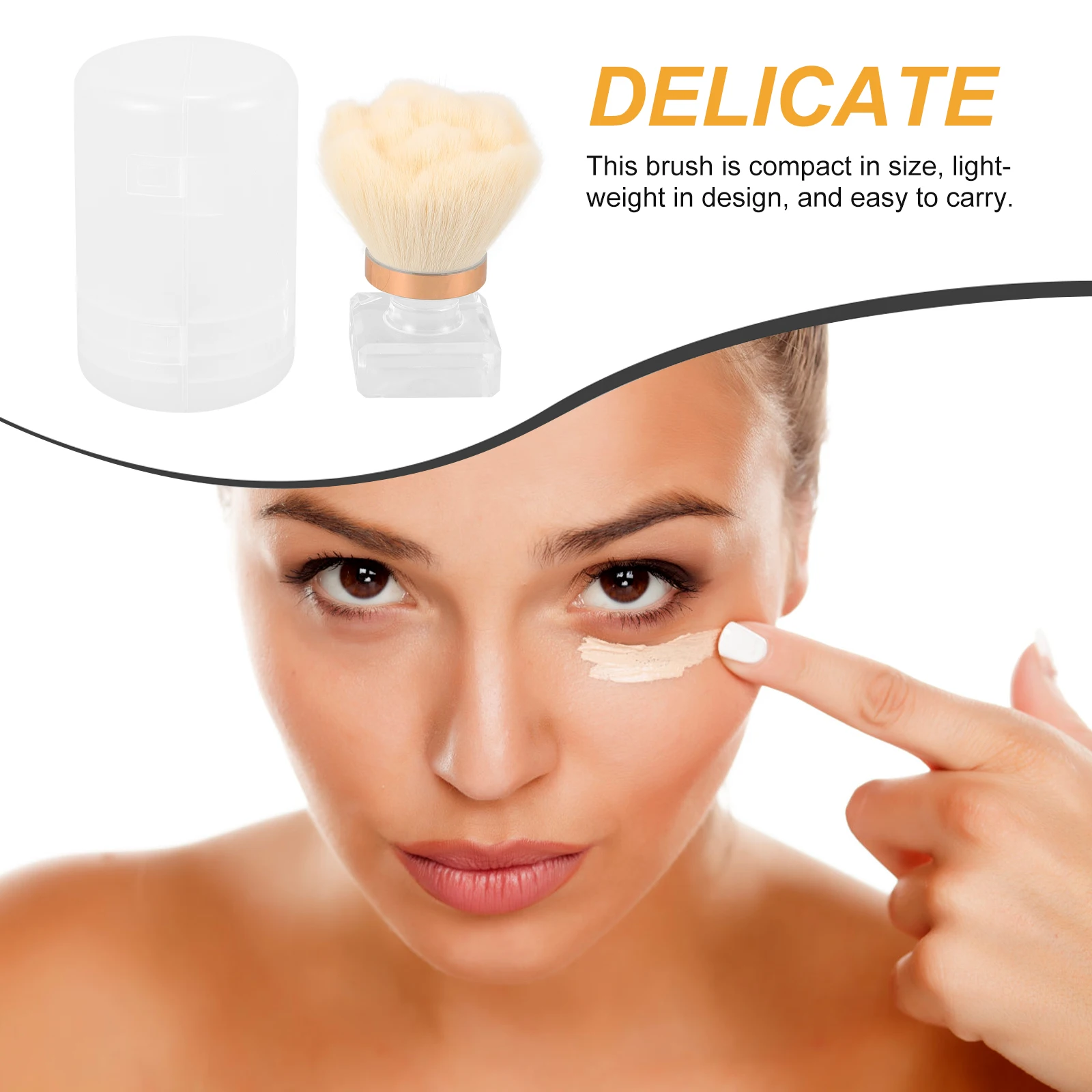 

1 set Powder Dust For Cleaning Fingernails Multi-Use Manicure Makeup Tool Blush Brush Sturdy Small Nail Scrubber Brush Nail Art