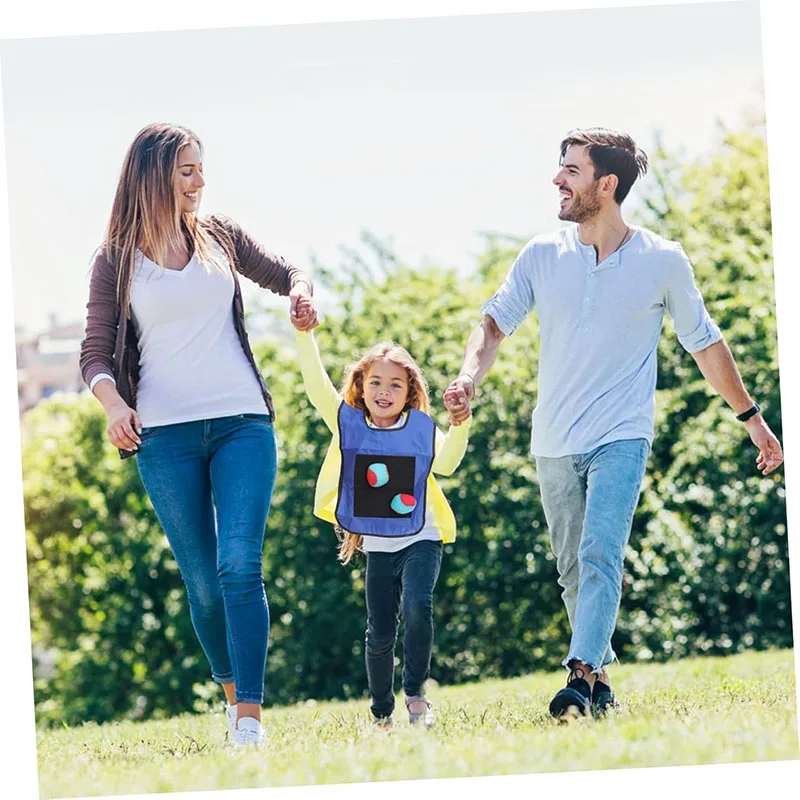 Accesorios de juego para deportes al aire libre, chaleco de Jersey pegajoso, chaleco de juego, chaleco con pelota pegajosa, juguetes para lanzar para niños, juguete deportivo