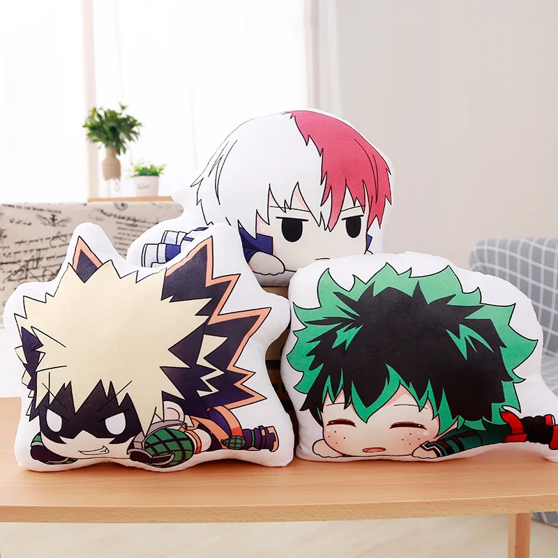 My Hero Academia Plush Stuffed Pillows Anime Boku no Hero Academia Cushion Cute Izuku Dakimakura Kawaii Katsuki Shoto Soft Dolls