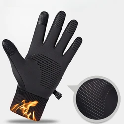 Winter Gloves for Men Women Touchscreen Anti-Slip Palm Warm Thermal Glove for Running Cycling Motorcycle Hiking Ski Driving Work