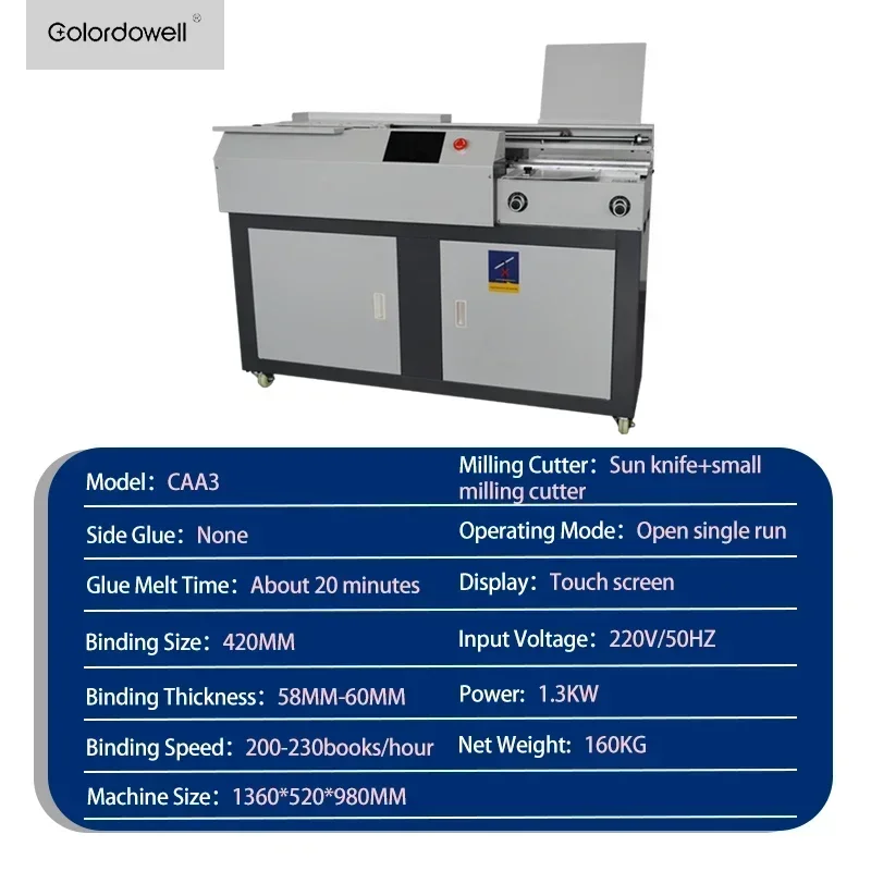 WD-50DA3 Automatic Perfect Hot Glue Book Binding Machine
