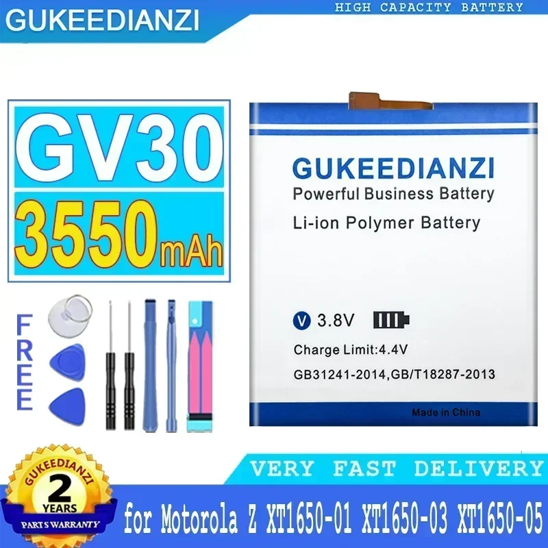 Mobile Phone Battery GV40 GV30 3500mAh For Motorola Moto Z Droid Force XT1650-02/Moto Z XT1650-01 XT1650-03 XT1650-05 Smartphone