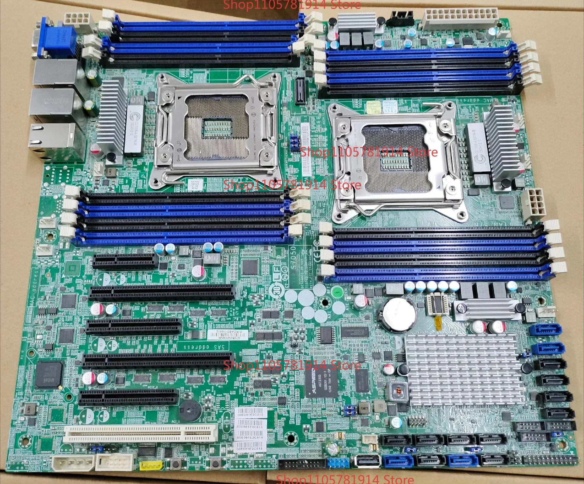 For Taian S7050GM4NR Dual Server Main Board LGA2011 C602 4 Gigabit Network Port DDR3 ECC