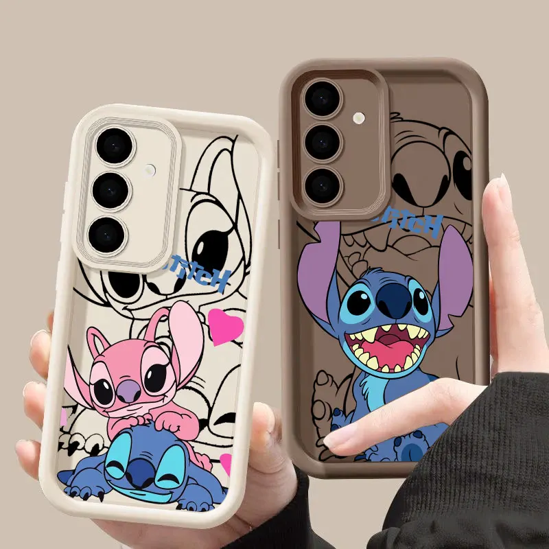 Lilo Stitch Cartoon S26 Ultra Case For Samsung Galaxy S26 S25 S24 S22 S23 Ultra S21 Plus S20 S25 FE Camera Protection Soft Cover