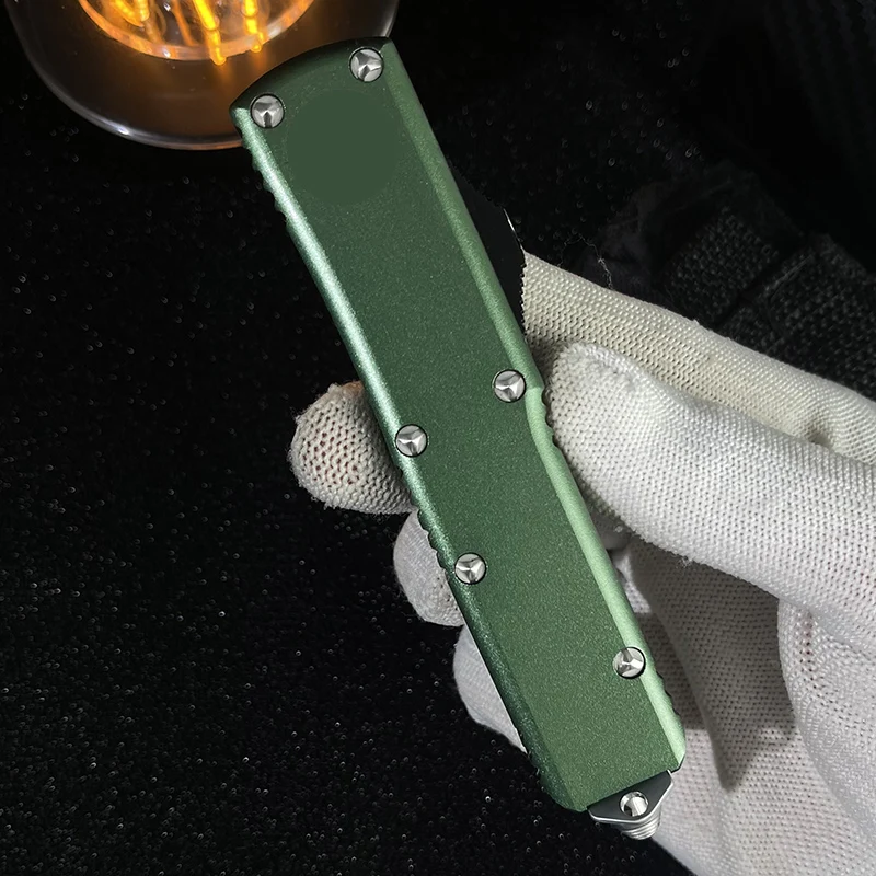 

Нож MICRO UTX UT85 Series Ultra D2 Blade Micro OTF Tech, средний размер, для кемпинга и активного отдыха, карманный, с алюминиевой рукоятью, инструмент EDC