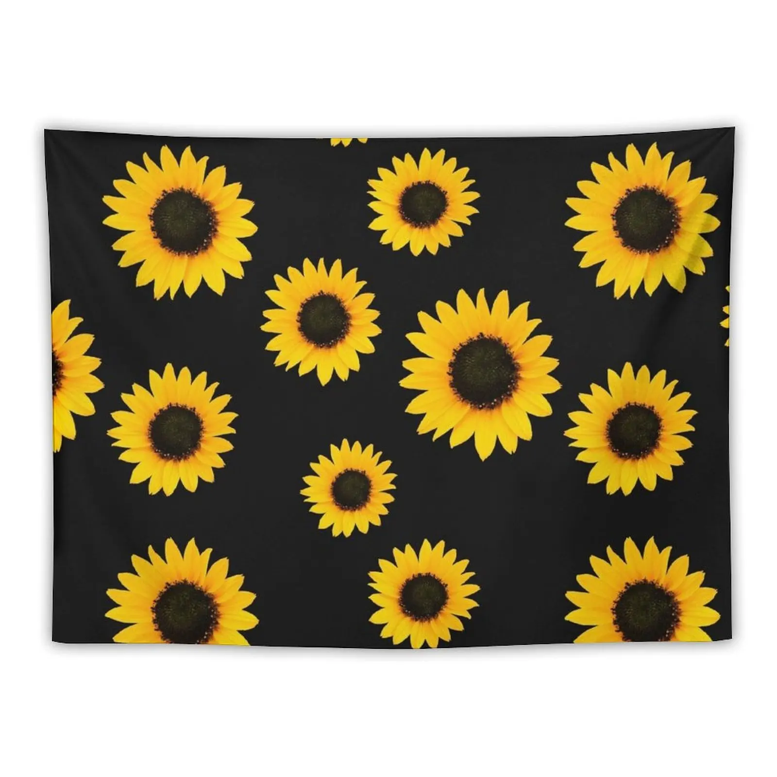 

Sunflower Pattern - Black Tapestry Room Decor For Girls House Decoration Bedroom Organization And Decoration Tapestry