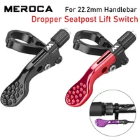 MEROCA MTB tija de sillín con gotero interruptor de elevación con Cable para manillar de 22,2mm controlado por Cable tija de sillín telescópica control remoto