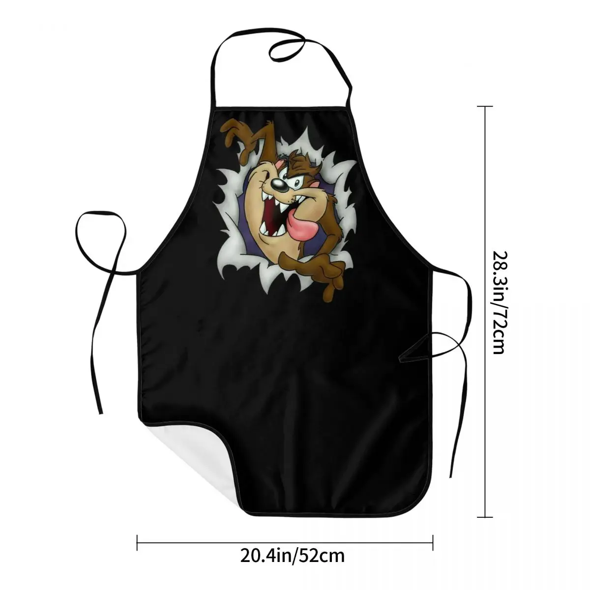 Custom Bib Tasmanian Devil Aprons for Men Women Unisex Adult Chef Kitchen Cooking Taz Cartoon Tablier Cuisine Painting