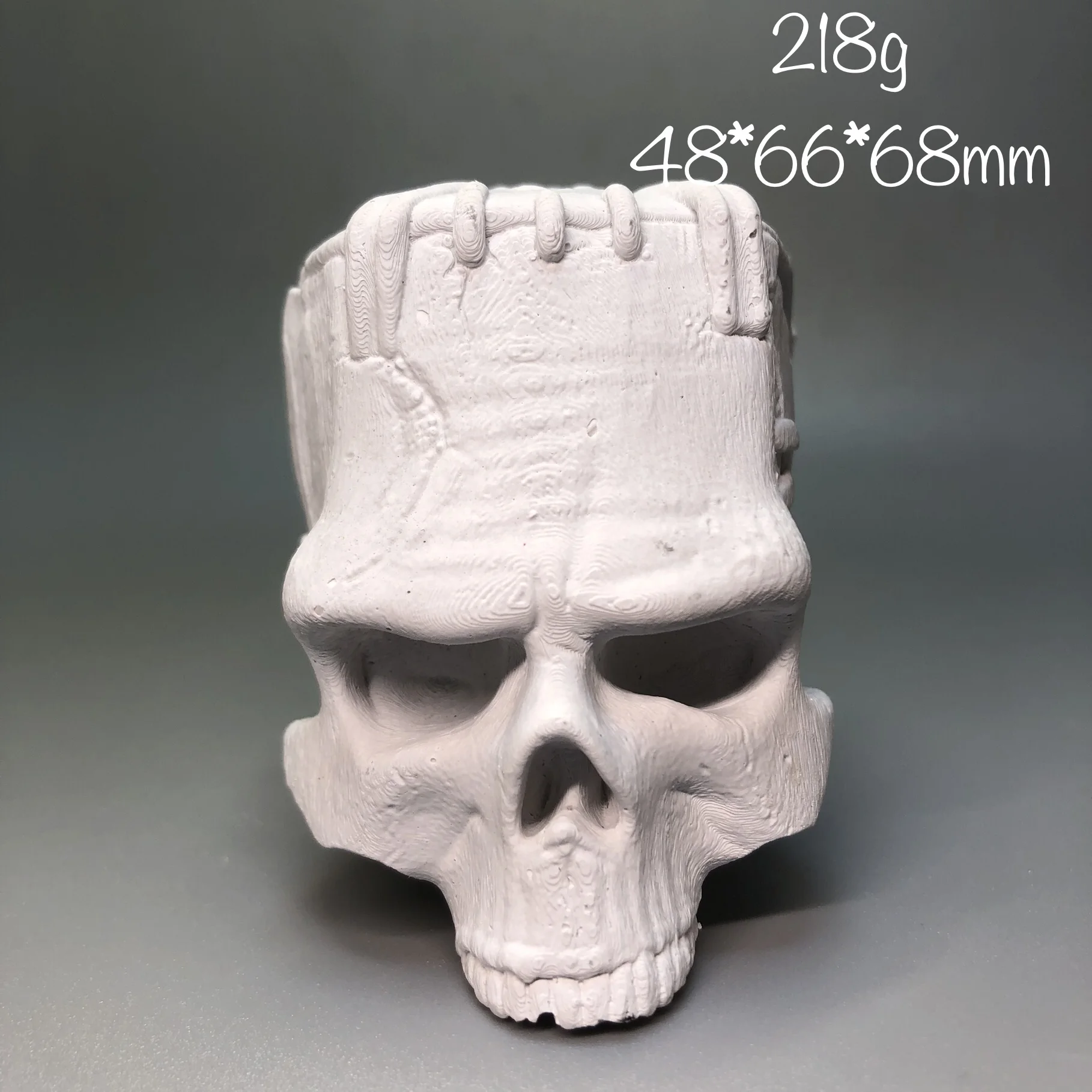 Frankenstein Skull Aromatherapy stone hand carved plaster crafts decorated polishing gift Reiki Healing modern art