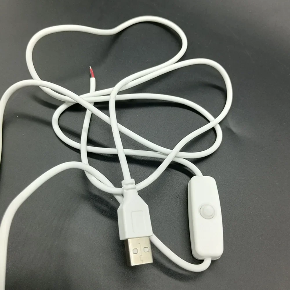 1.5 LED Rigid Strip USB Connector Cable With Switch Electrical Wire 5V12V USB Power Extension Cable For Lamp Bulb Light DIY