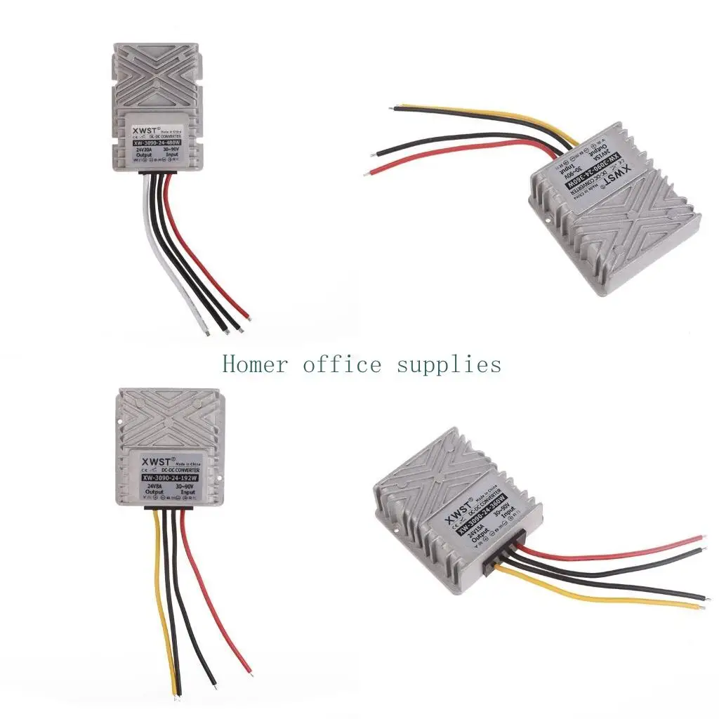 

K43B IP67 Водонепроницаемый преобразователь понижающий адаптер питания с 30 В-90 В до 24 В 8/12/15/20/24 А