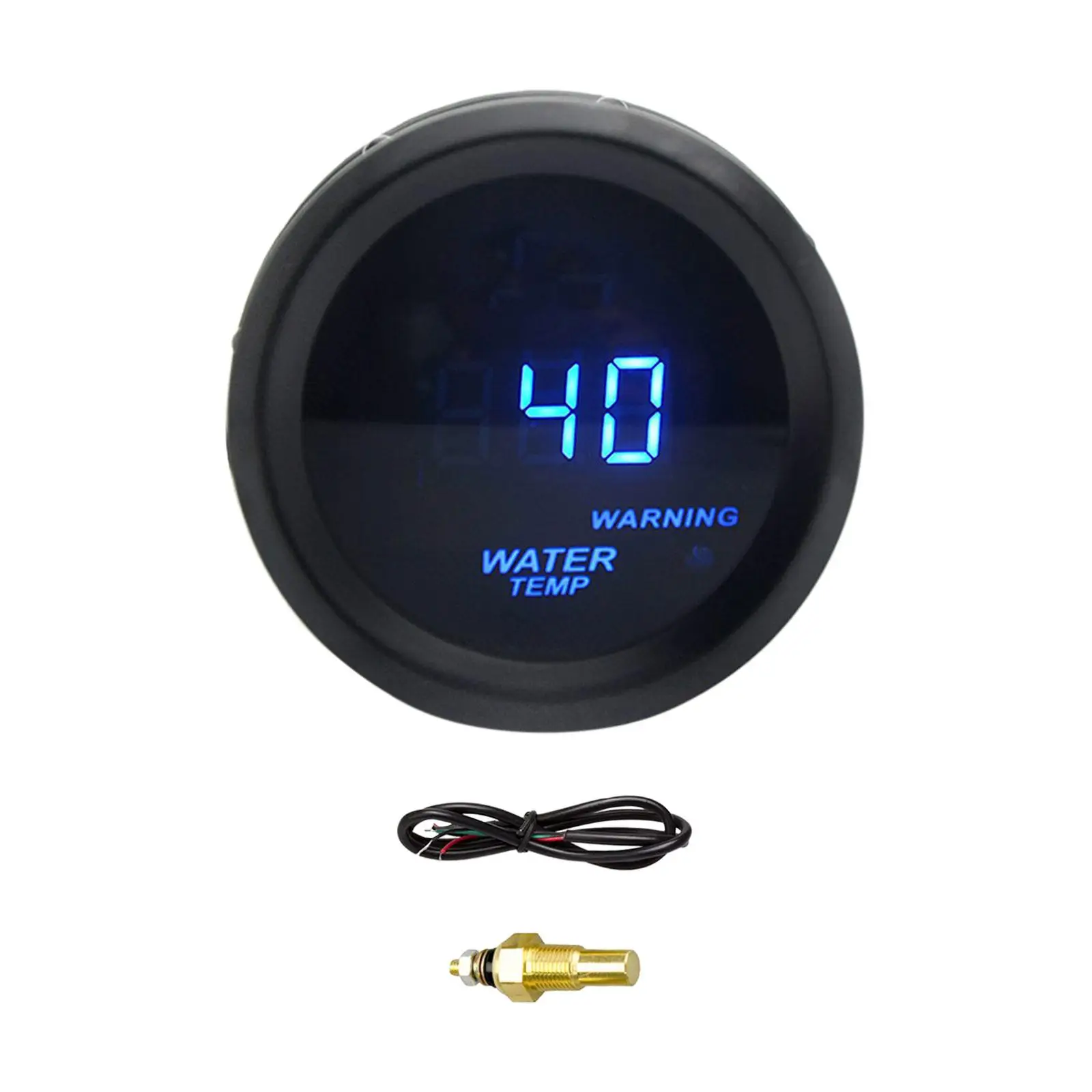 2inch 52mm Digital Water Temp Gauge 12V High Performance Universal LED Water Temp Gauge for Automotive Vehicles Car Trucks