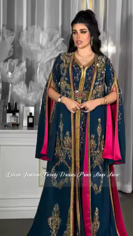 Custom Luxury Crystal Beaded Mother Gown Wedding Party Dress Engagement Ceremony Formal Occasion Dress Evening Gown