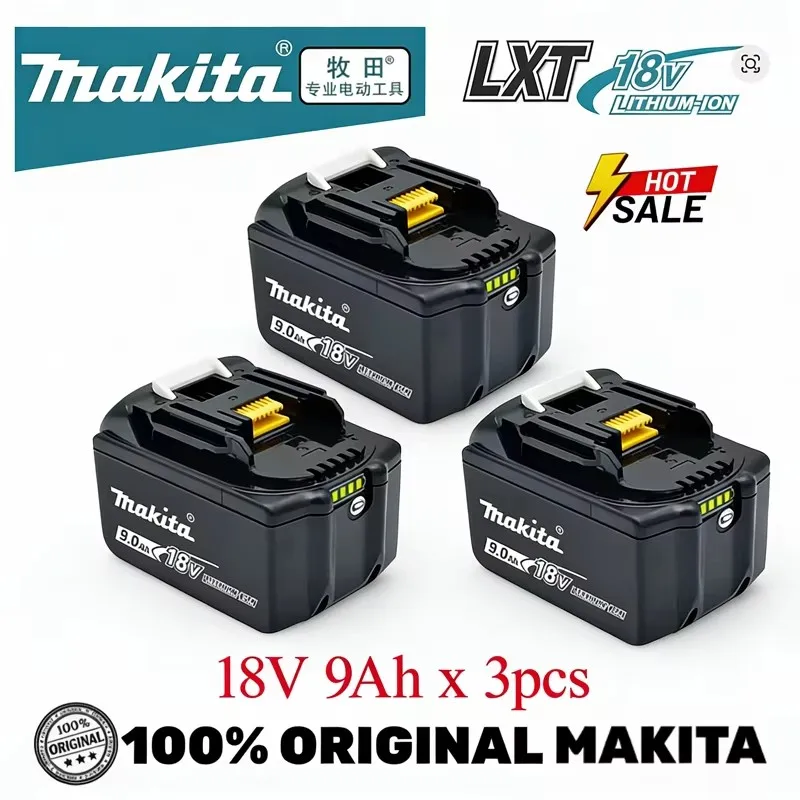 18V Makita LXT-serie oplaadbare Li-ion batterij, enkelvoudige verpakking/opladerset, verbeterde LED-display, veilige snellaadset