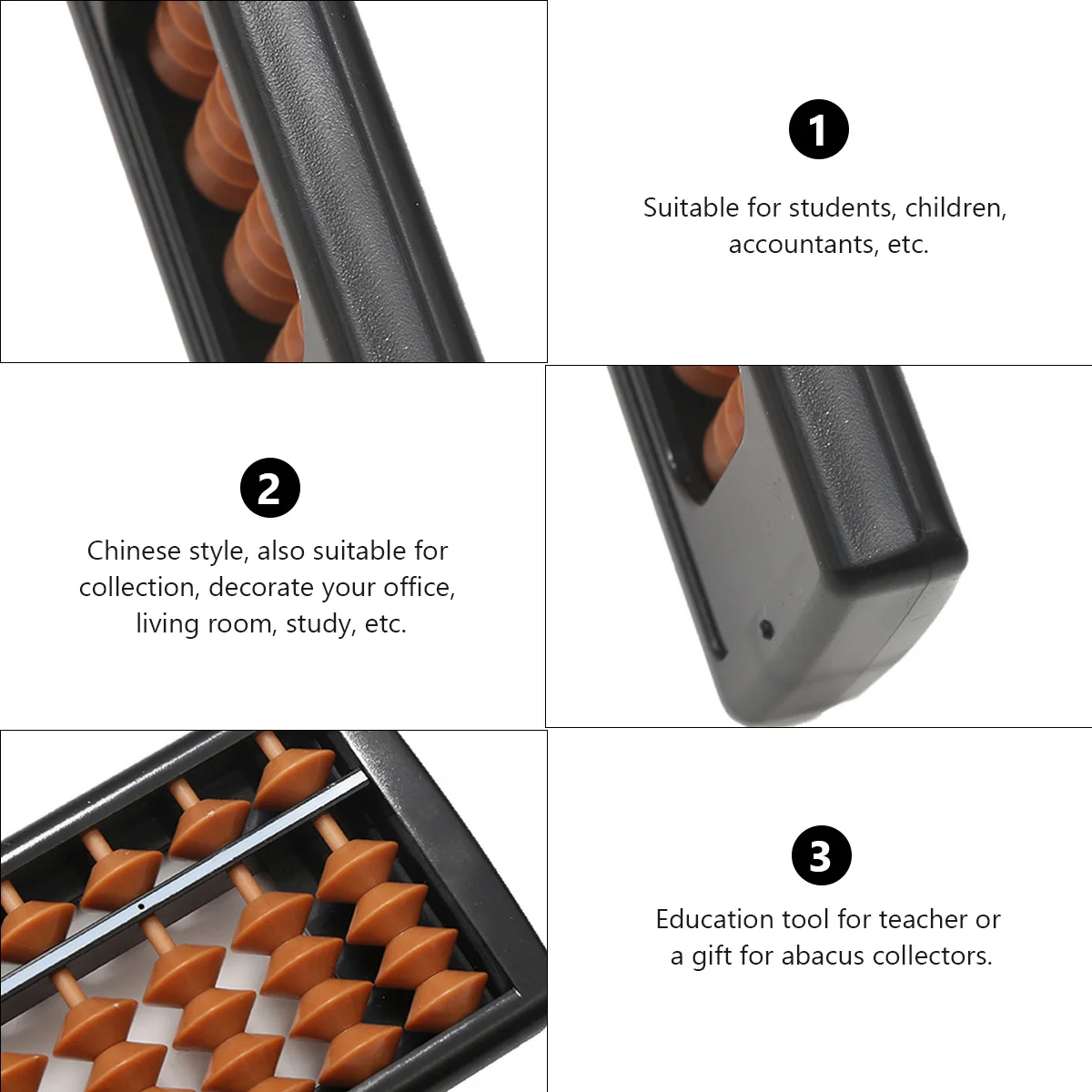 

1pc Plastic Abacus For Kids Students Accountants Chinese Bead Arithmetic Tool Educational Math Learning Abacuses