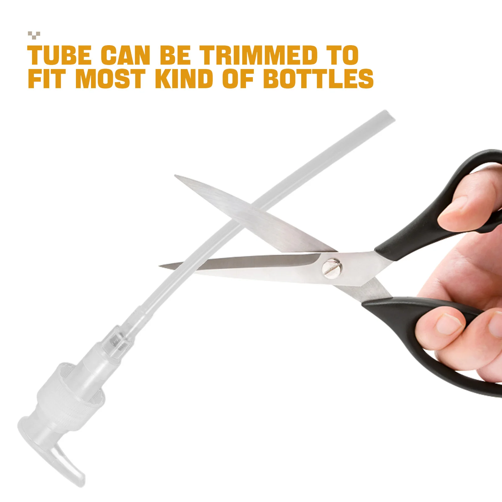 2 قطعة رأس مضخة الضغط موزع غسول الصابون لاستبدال اكسسوارات الحمام أنبوب مشذب منتجات اللزوجة العالية #5