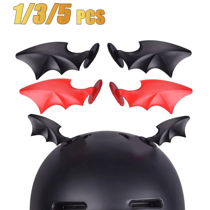 

Red Black Devil Wings Cute Helmet Decoration Accessories for Motorcycle Electric Scooter Headset Luggage Box DIY Styling Decor
