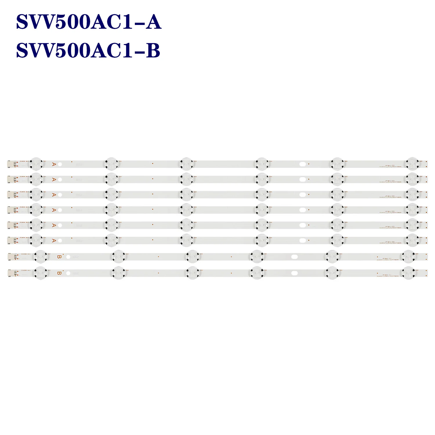 파나소닉용 LED 백라이트 스트립, TX-50GX550B TX50GX550 TX50HX580 50HK25T74U SVV500AC1_A B SVV500A81_A B VES500QNYP-2D-N01 N02