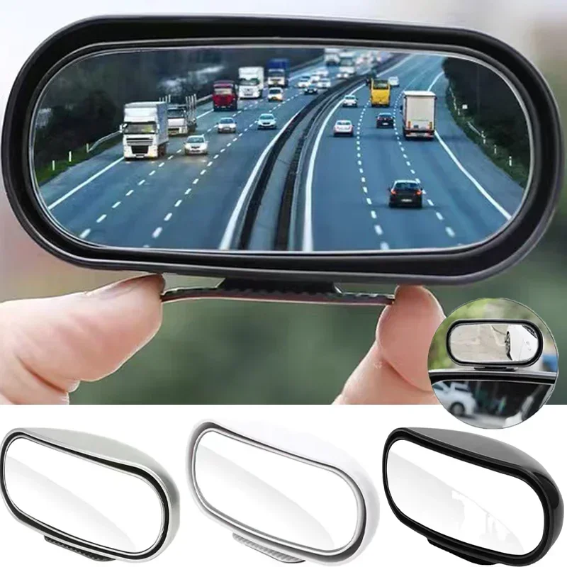 Universal Car Mirror 360 Degree Adjustable Wide Car Mirror HD Glass Wide Angle Side Rear Blind Spot Parking Auxiliary Mirror