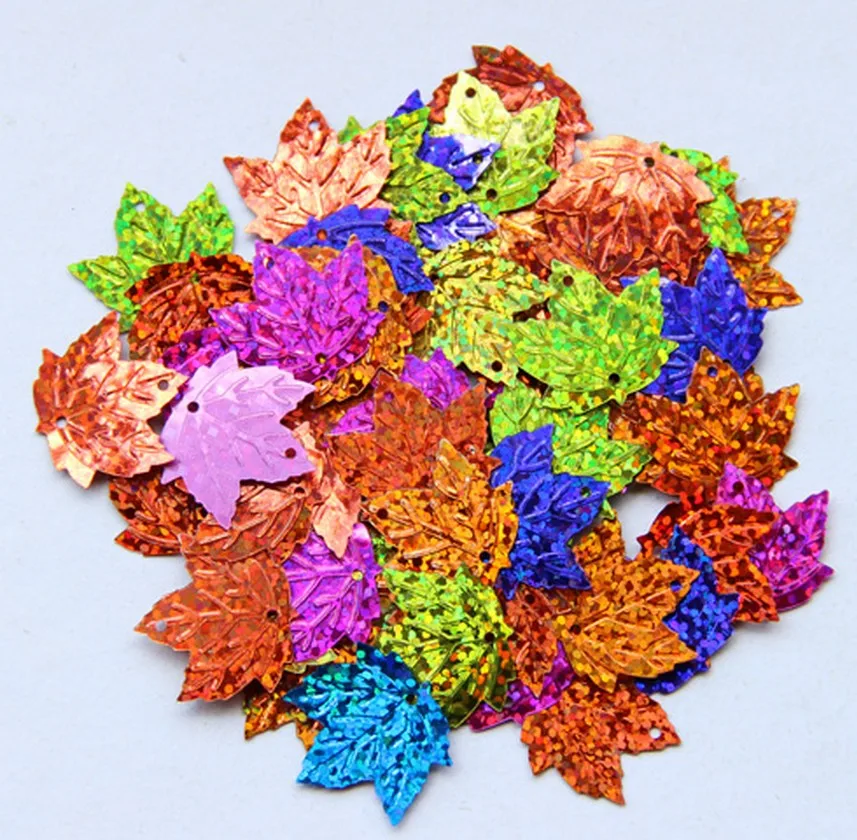 60 pcs / laser butterfly sequins DIY clothing accessories wedding jewelry accessories Mixed color