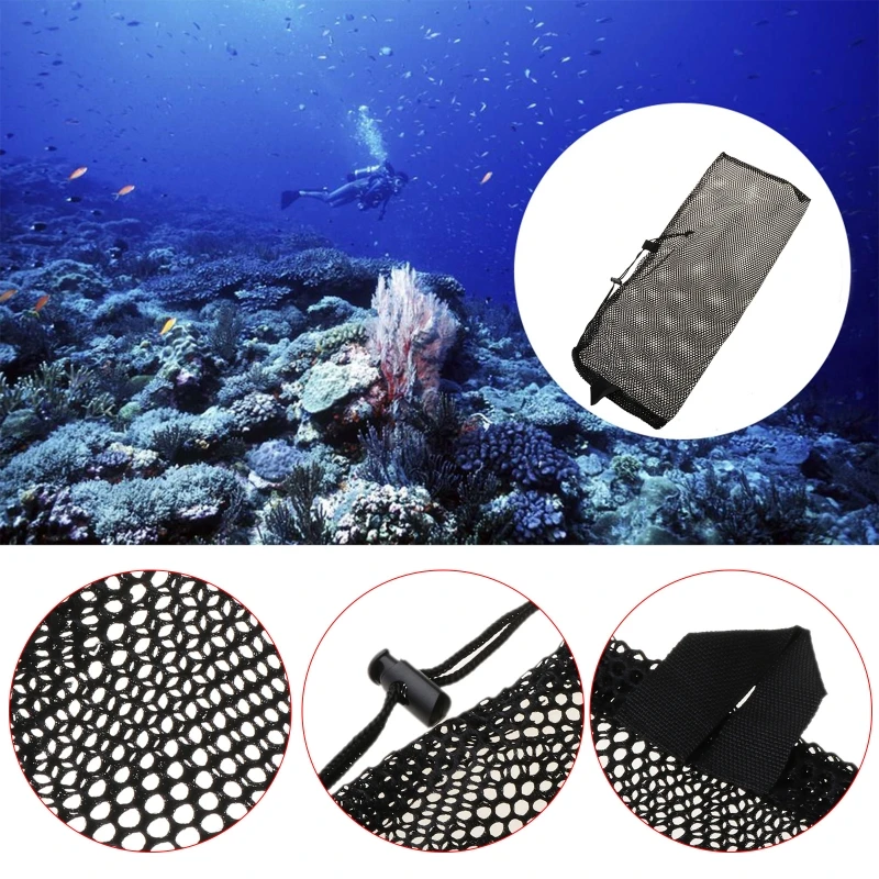 Fast Drying Dive Swimming Storage Mesh Bag Scuba Snorkel Gear Goggles Handbag