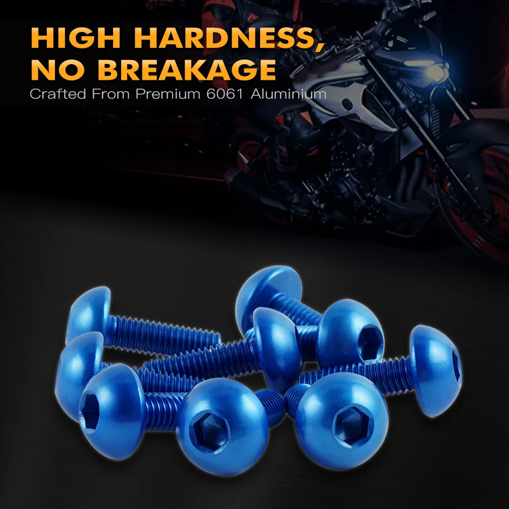 

NICECNC Motorcycle Fairing Windscreen Bolt Kit Windshield Fasterner Set Wellnuts Washers Allen Key For Yamaha Suzuki Honda BMW