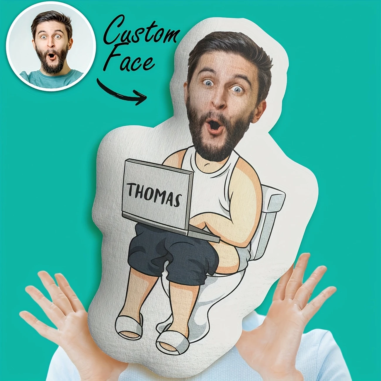 A Personalized Toilet-Shaped Pillow Featuring Surprise Character Designs - a Fun Gift for Friends And Family, Perfect for Home D