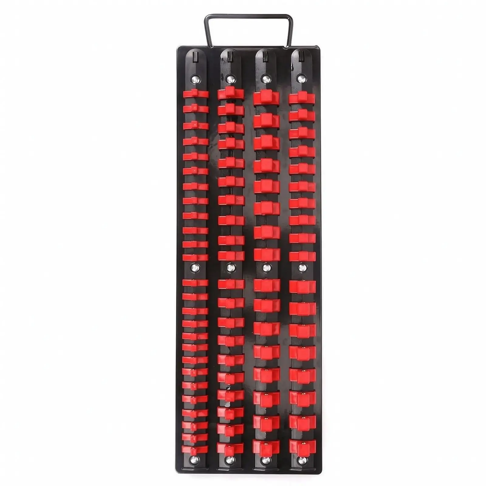 Socket Holder Rack Organizer for Toolbox with Spring Style Clips and Versatile Drawer Fit Design