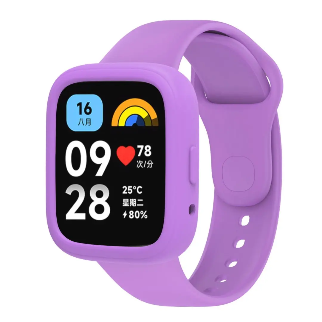 Мягкий силиконовый защитный чехол, совместимый с Redmi Watch 3, активная защитная рамка, бампер, защита от царапин, противоударный