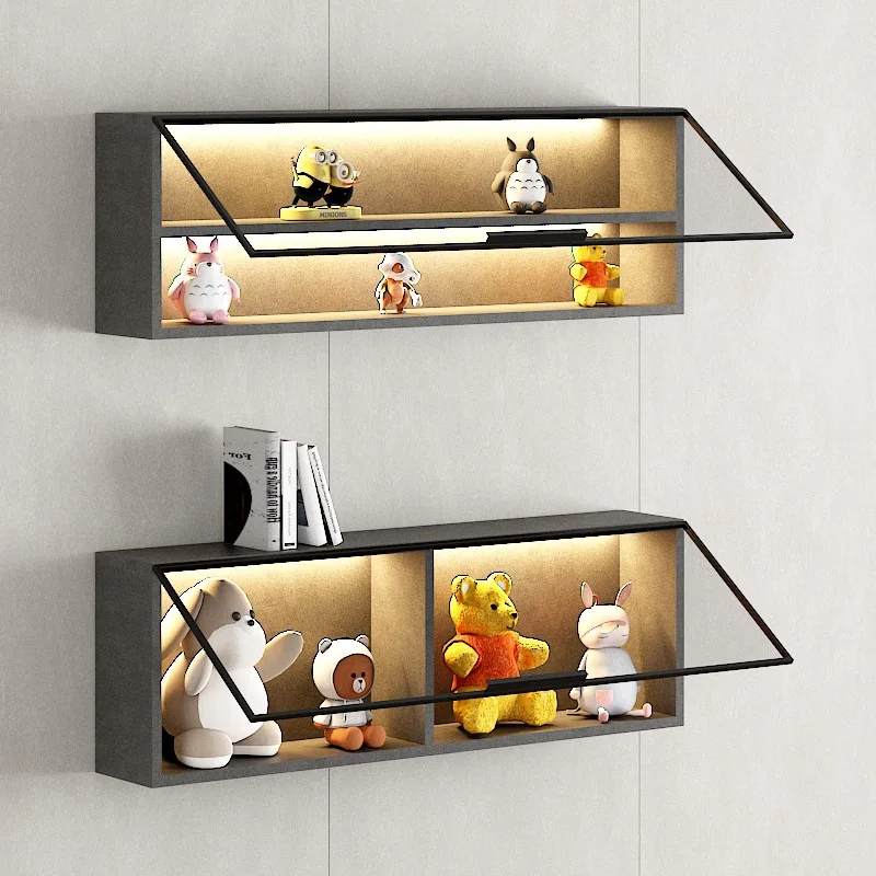 ตู้โชว์ติดผนังสำหรับจัดแสดงของสะสม ของเล่น โมเดล หรือของใช้ในบ้าน