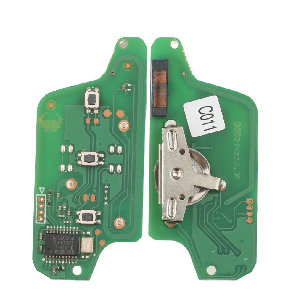 jingyuqin 8PS Fernbedienungs-ASK/FSK-Tastatur für Peugeot 207 307 308 407 607 807 für Citroen C2 C3 C4 C5 C6 CE523 CE536 7941 7946 Id46