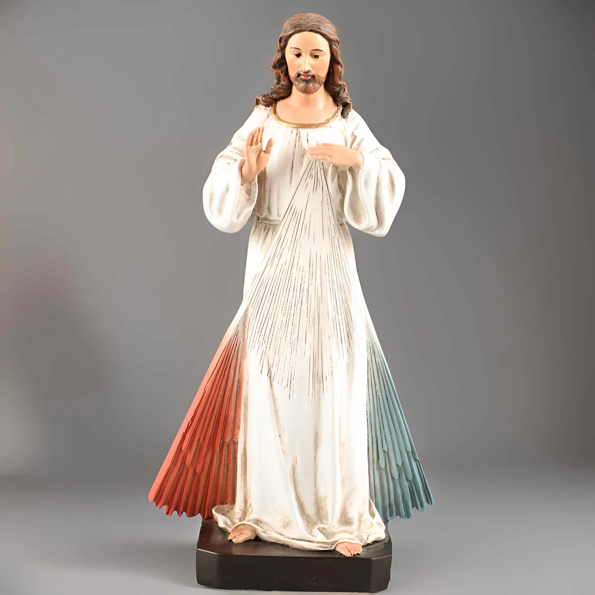 5.9''H Divine Mercy Statue Christmas Figurines Decorations Figurines Holiday Sculpture Tabletop Scenes Festival Gift Home Decor