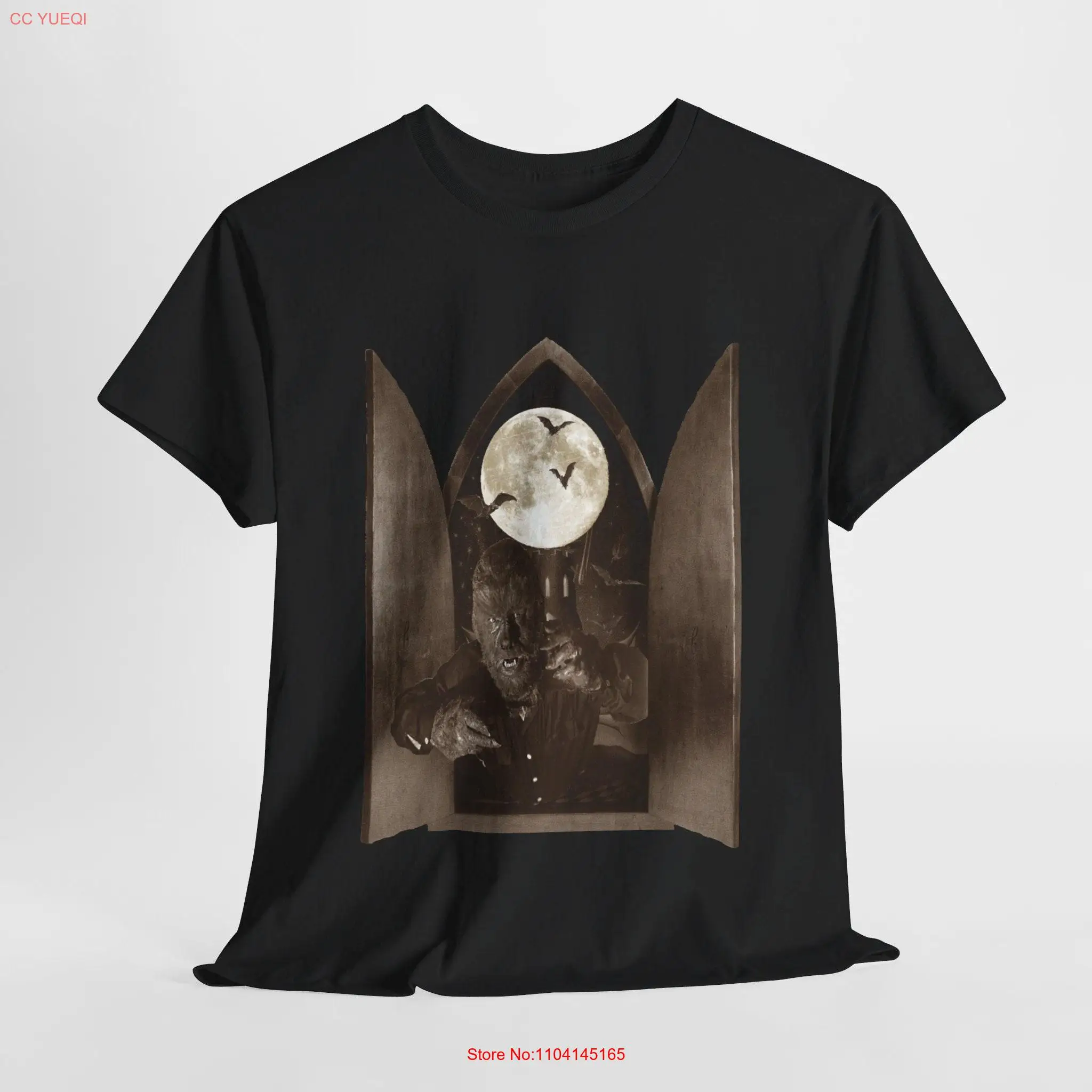 Gothic Wolf Man Universal Monsters T Shirt Werewolf Wolfman Werewolfism Lycanthropy Lon Chaney Monster Halloween