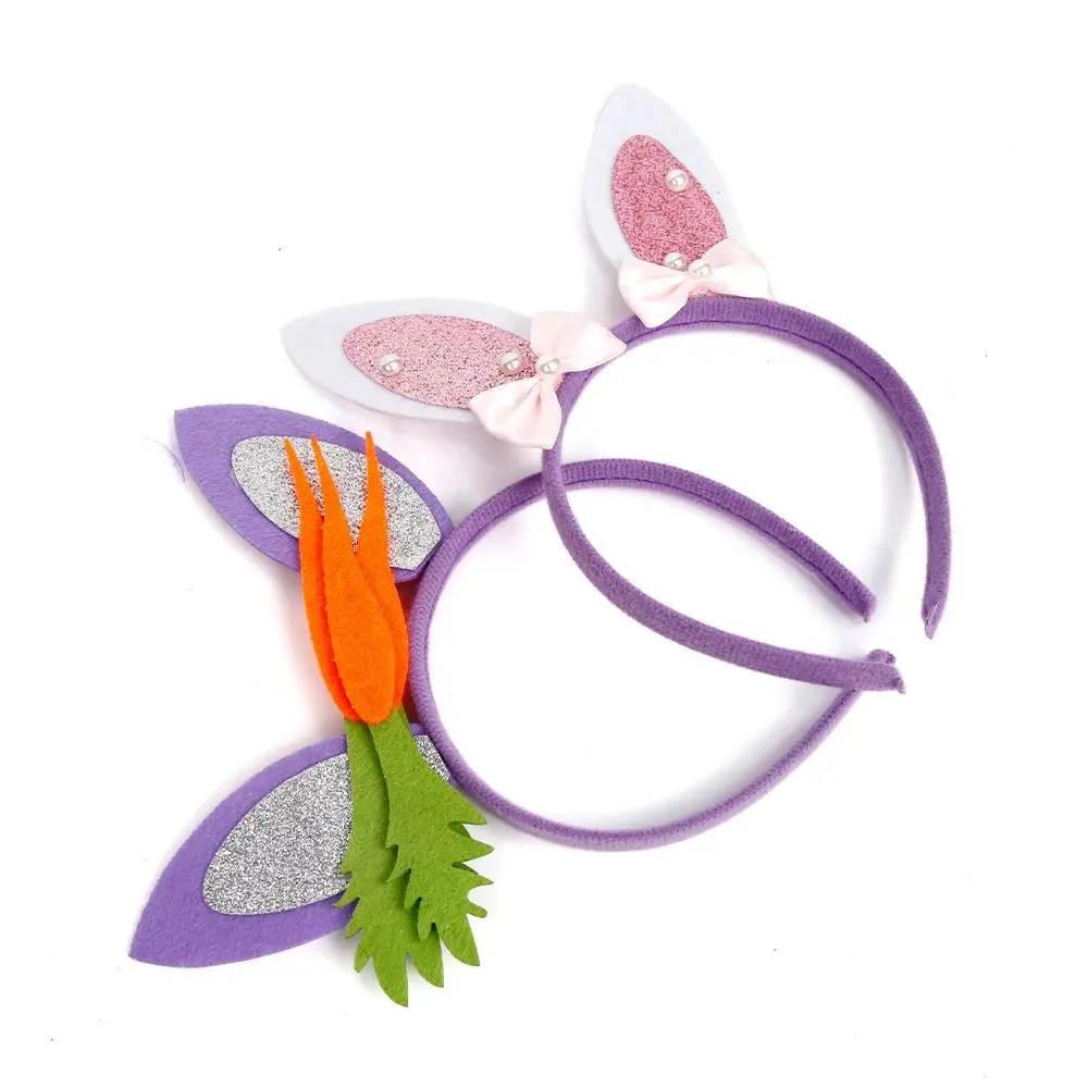 

Chicken Happy Easter Style Headband Letter Plush Bunny Rabbit Hair Hoop Headwear Korean Style Cartoon Animal Headdress Easter
