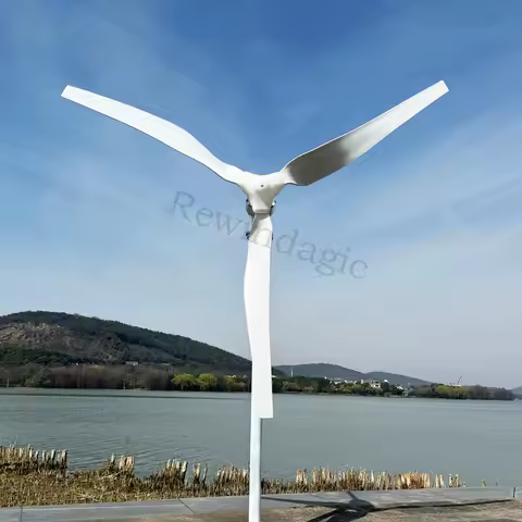 20KW Horizontal Wind Turbine Generator Free Energy Windmill 24V 48V 96V Household Farm Use With Controller Off Grid Inverter
