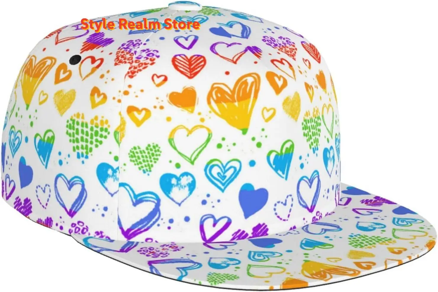 

Rainbow LGBT Gay Pride-h0000005 Hearts Baseball Hat Men Women Baseball Cap Dad Hat Adjustable Fashion LGBT Sun Cap