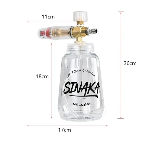 Imagen 2 del producto Manguera de lavadora de alta presión, pistola de agua para Karcher Parkside Nilfisk, conector de conexión rápida, boquilla de 5 colores, pistolas de espuma para nieve M22