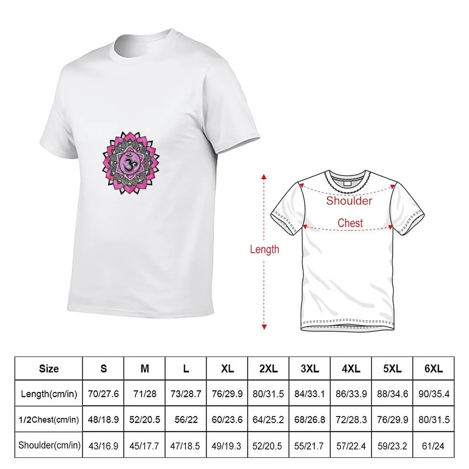 Crown Chakra T-Shirt vintage clothes tops new edition heavyweight t shirts for men