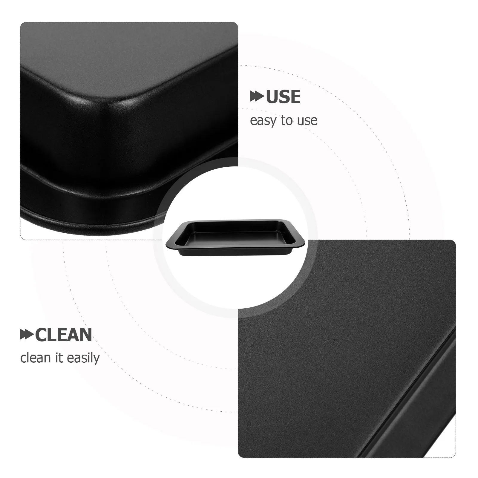 

Rectangle Carbon Steel Non-Stick Cookie Tray Oven Sheet Cake Bakeware Small Roasting Pan Baking Sheet Pan Kitchen Baking