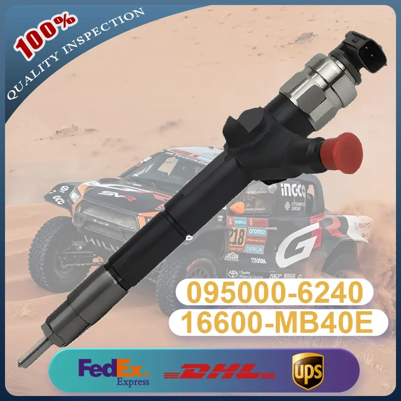 Inyector Common Rail 095000-6240 095000-6244 16600-VM00A 16600-MB400 para motor Nissan Navara D22 D40 Cabstar YD25 YD25 DDTi