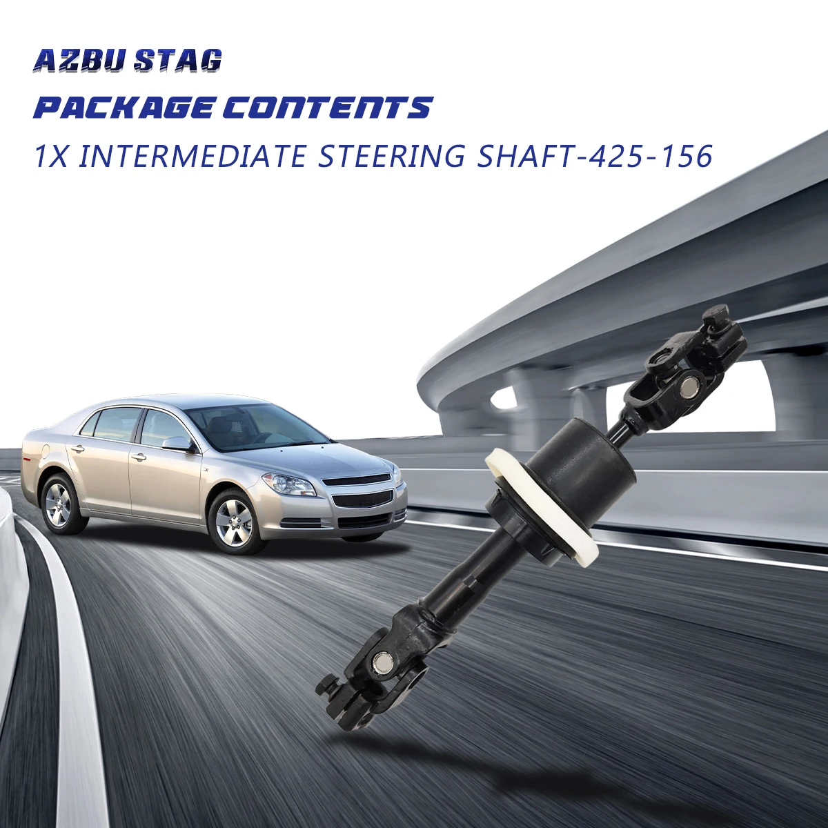 AzbuStag Intermediate Steering Shaft for Chevrolet Malibu Pontiac G6 Saturn Aura 2005 2006 2007 2008 2009 2010 2011 2012