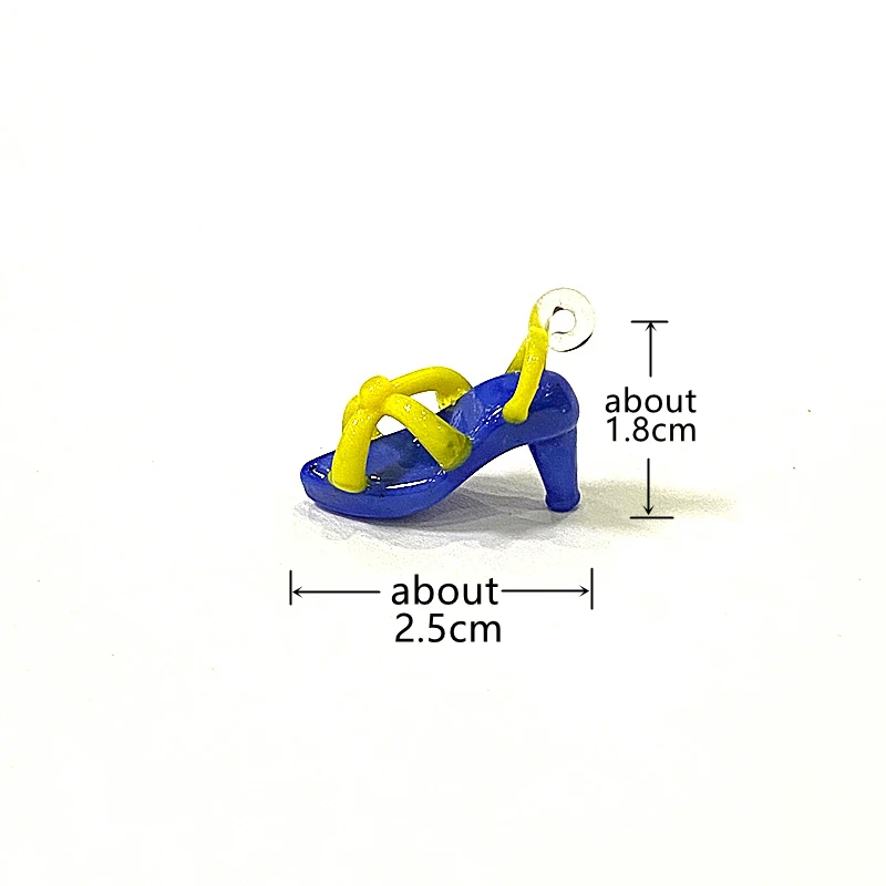 Cute Mini High Heel Charm Glass Pendant DIY Craft Making Supplies Idea Perfect Holiday Party Wedding Gifts for Handmade Lovers