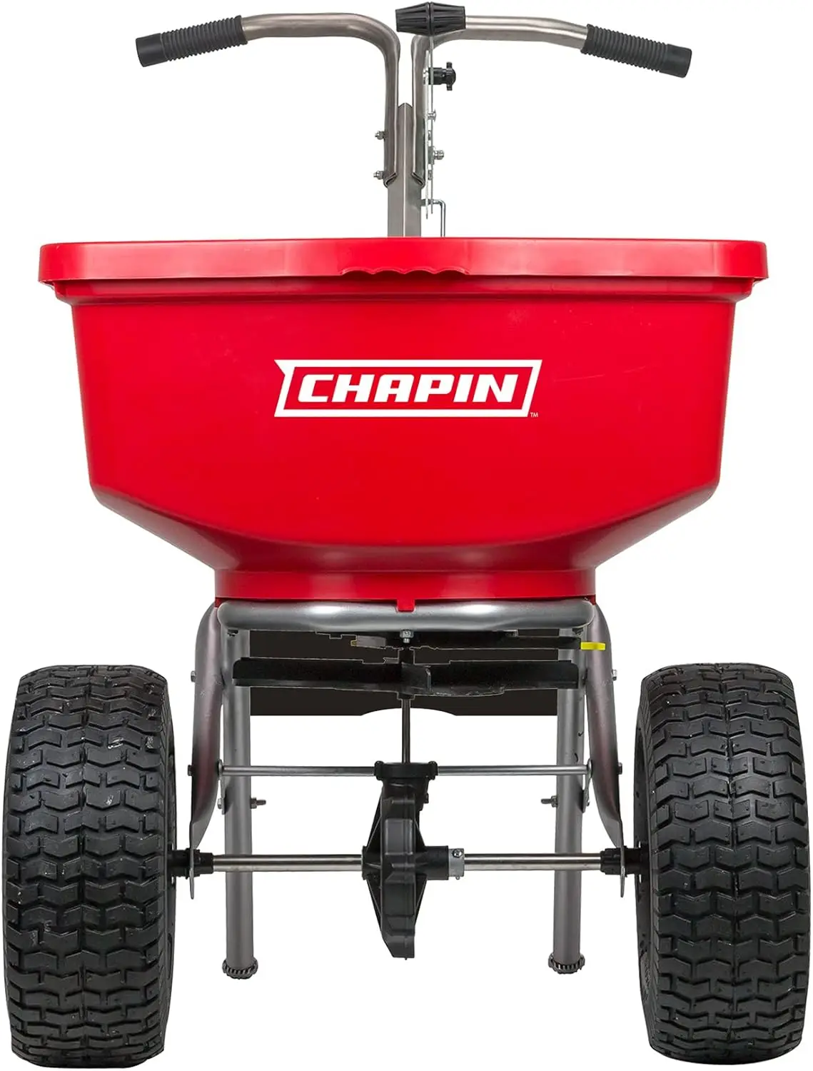 8400C 100-Pound Capacity Made in USA Professional  Turf Spreader with Stainless Steel Frame and linkage,