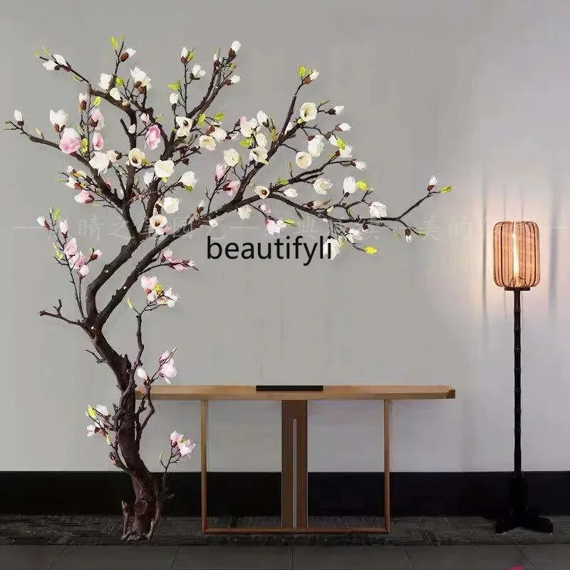 A176   Simulation Plant Fake Trees Large Ground Floriculture Show Window Decoration Fake Flower Interior Living Room Decoration