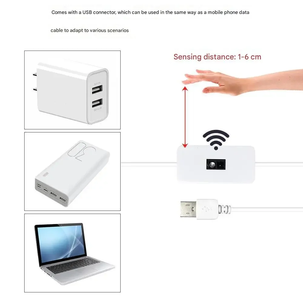 USB LED Strip Light Touch Sensing 5V 2835 LED Luci flessibili Nastro Retroilluminazione a nastro per illuminazione dell'armadio della stanza Illuminazione dello specchio