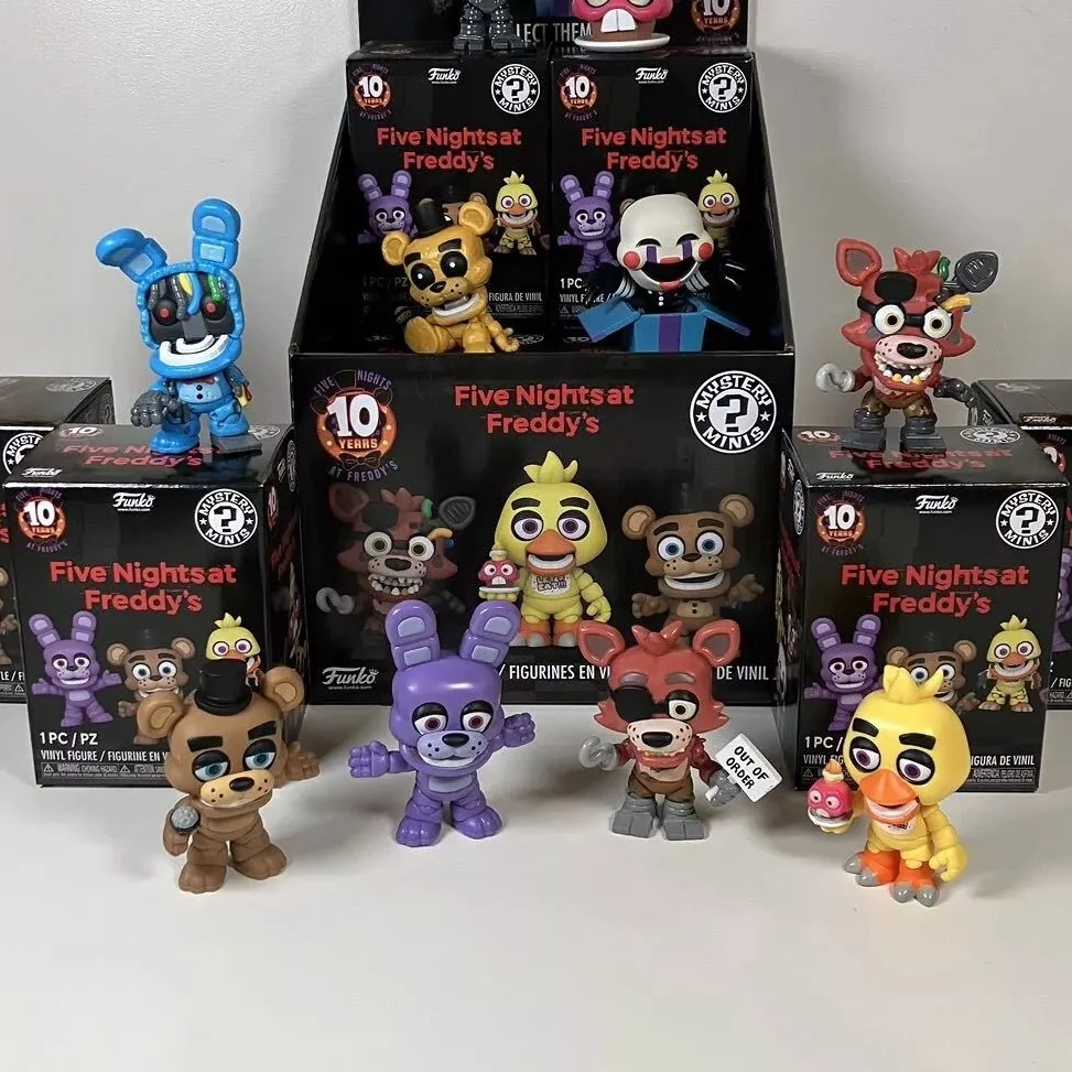 

Funko Five Nights at Freddy's Mystery Minis Blind Box 10 Year Anniversary Vinyl Figure Limited Edition Collect Model Toy Gift