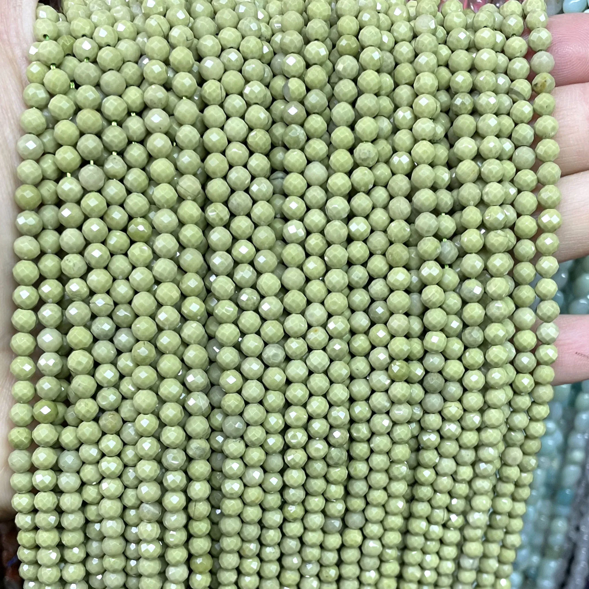 2MM 3MM 4MM Natural Stone Face - đánh giá và giá Jewelry Making Necklaces