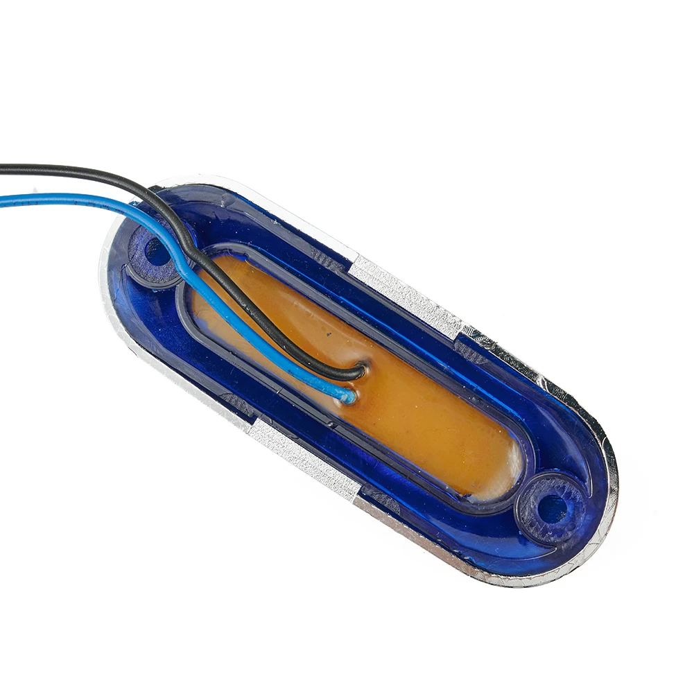 

1 шт. водонепроницаемый 4 светодиодный боковой габаритный фонарь, синий индикатор габарита, автомобиль, грузовик, прицеп, грузовик, 12 В, 24 В, сигнальная лампа, хромированная крышка