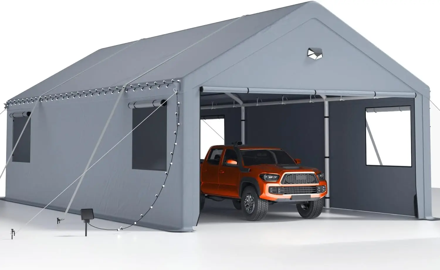 20X20 Heavy Duty, Car Ports with 180G Removable Side Walls, Carports Canopy, Portable Car Port Garage, Car Shelter